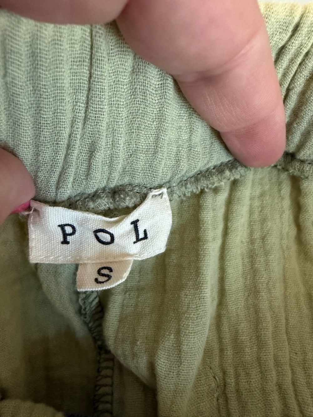 POL I'm So Fly Gauze + Lace Embroidered Slouchy Jogger Pants - Picture 10 of 10